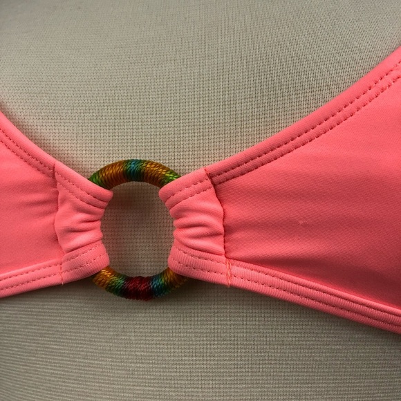 Aerie Coral Cha Cha Bikini Top - Picture 3 of 5